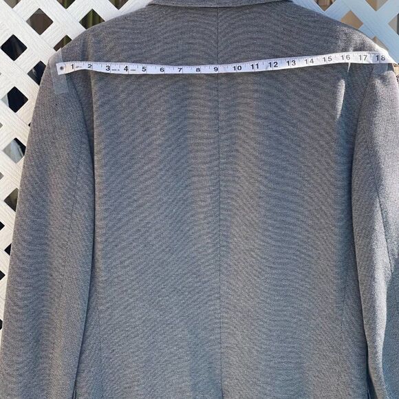 Express: Man's Blazer -Gray/Black  - Picture 7 of 11